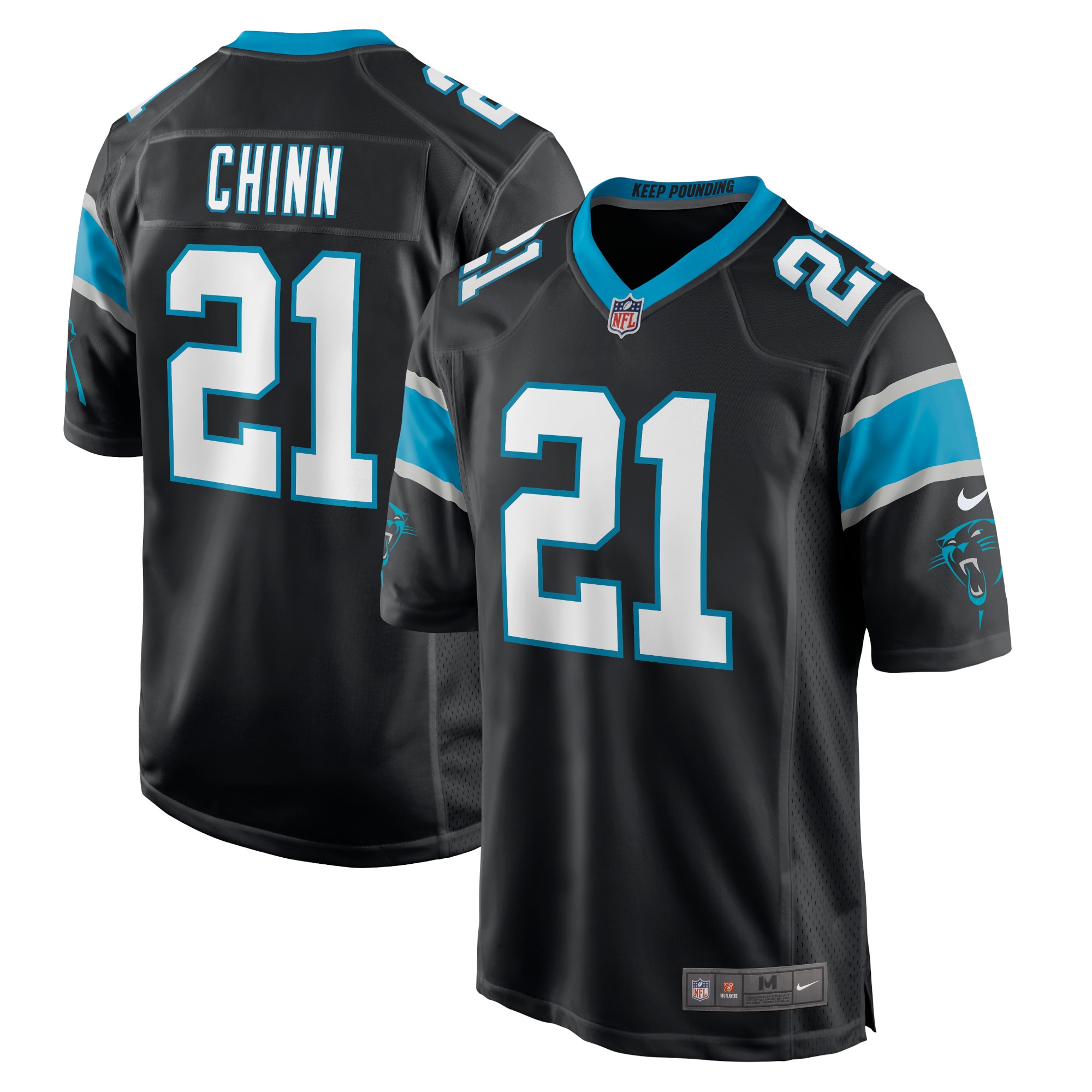 Jeremy Chinn Carolina Panthers Nike Game Player Jersey - Black