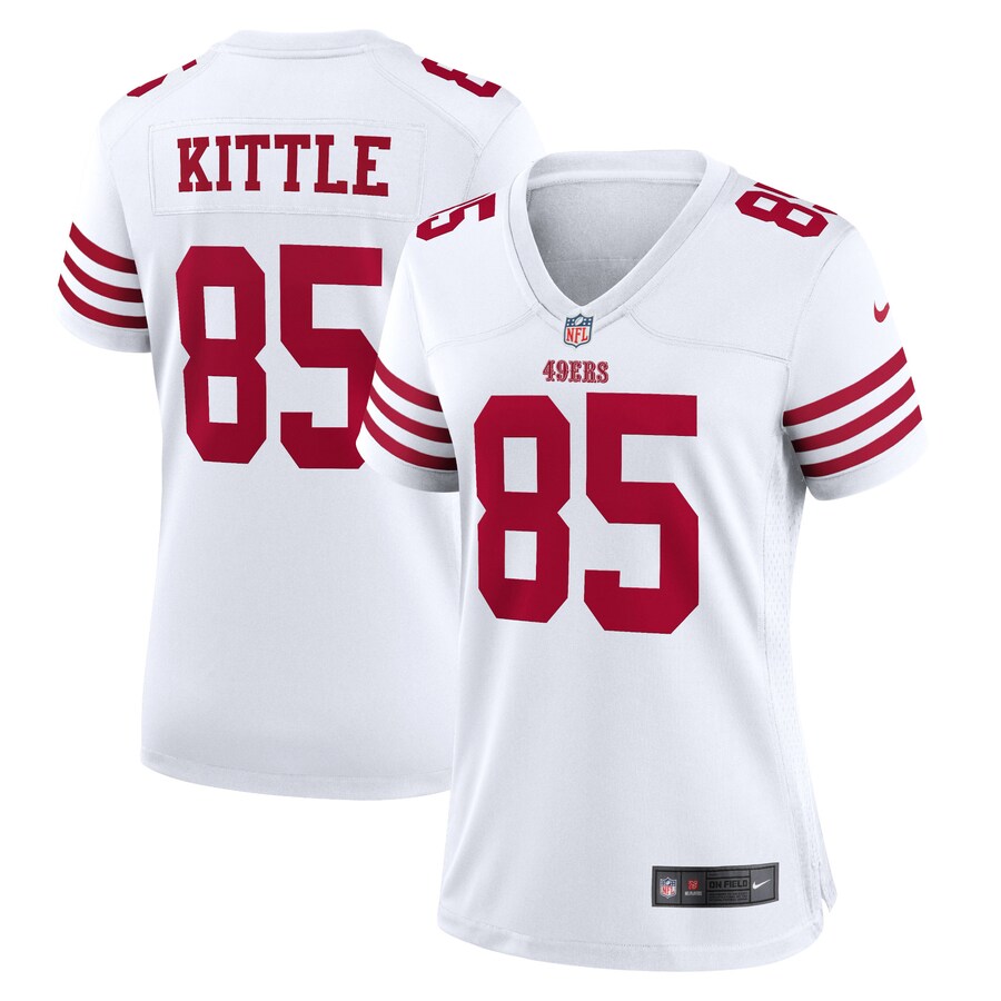 George Kittle San Francisco 49ers Nike Women's Player Jersey - White