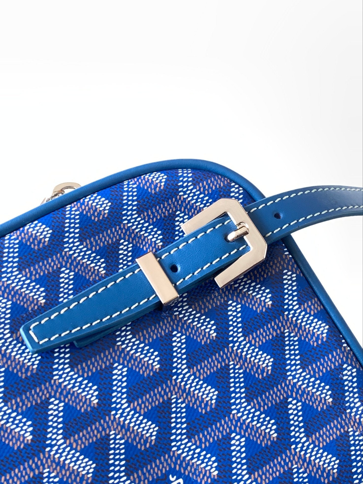 Goyard Yona Bag Coated MM 21Cm Sky Blue Canvas