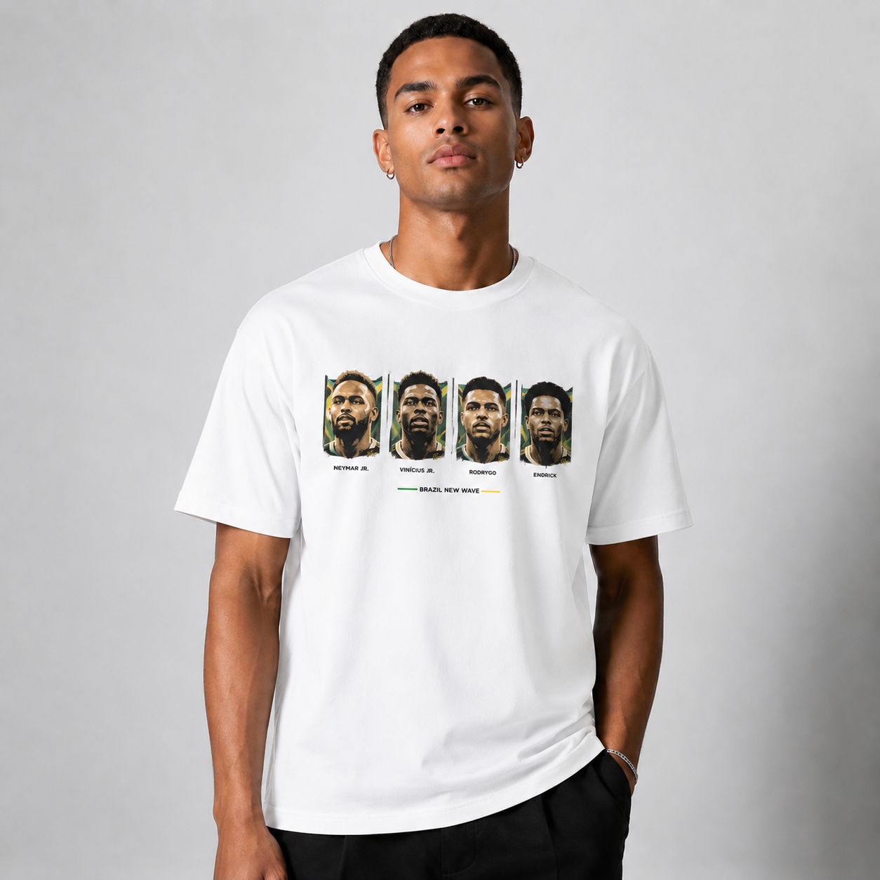 Brazilian Player Pure Cotton T-Shirt – Limited-Time Offer