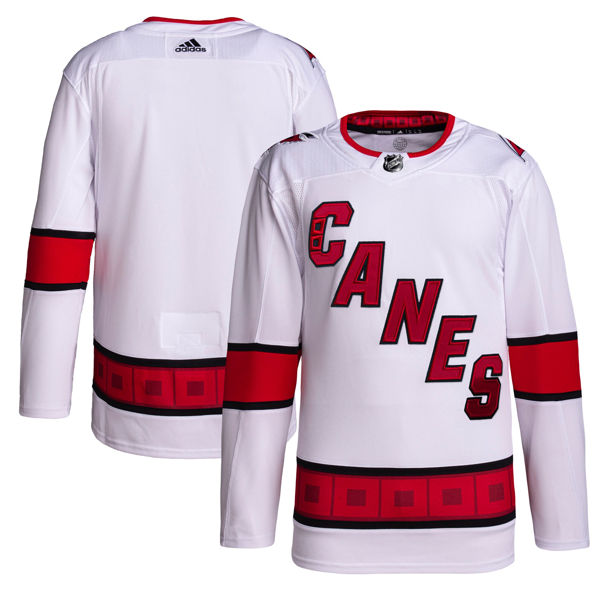 Carolina Hurricanes adidas Men’s Away Primegreen Authentic Jersey – White