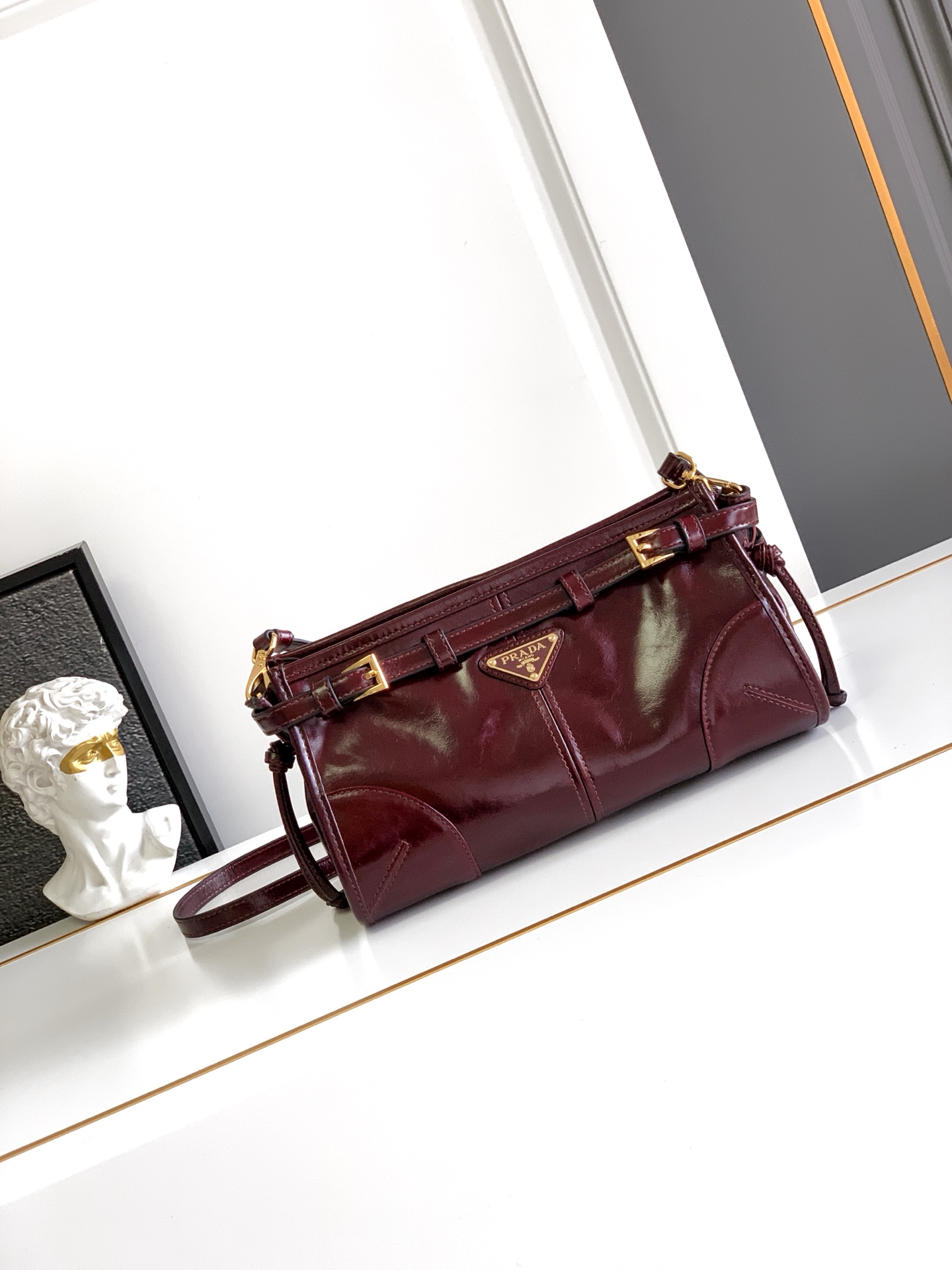 Prada Bonnie Small Leather Shoulder Bag