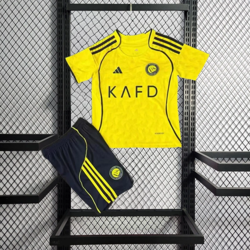 2025-26 Al Nassr Home Kids Football jersey
