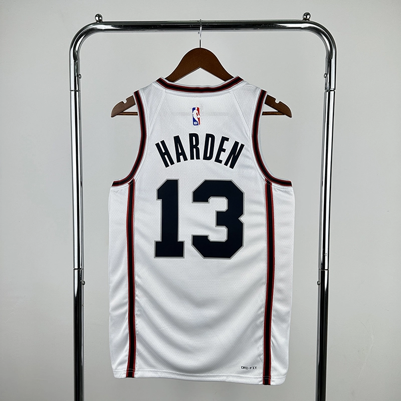 2025 NBA Houston Rockets 13 HARDEN Basketball Jersey