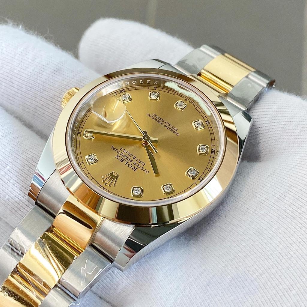 [Superclone] Rolex Datejust 41mm Champagne – Colour Dial Oyster 126303