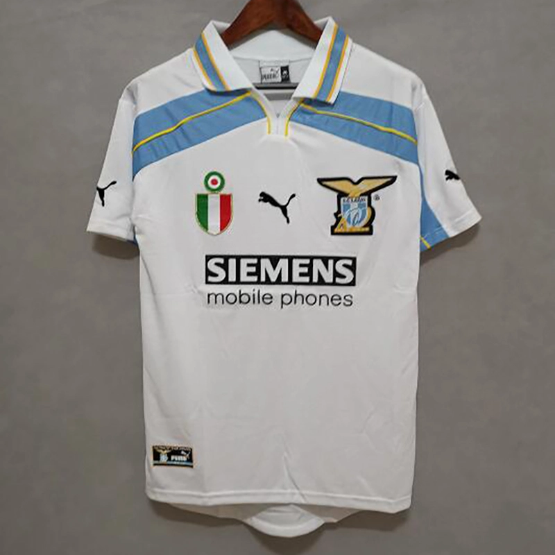 Retro 2000-01 Lazio Long sleeve away  Football jersey retro