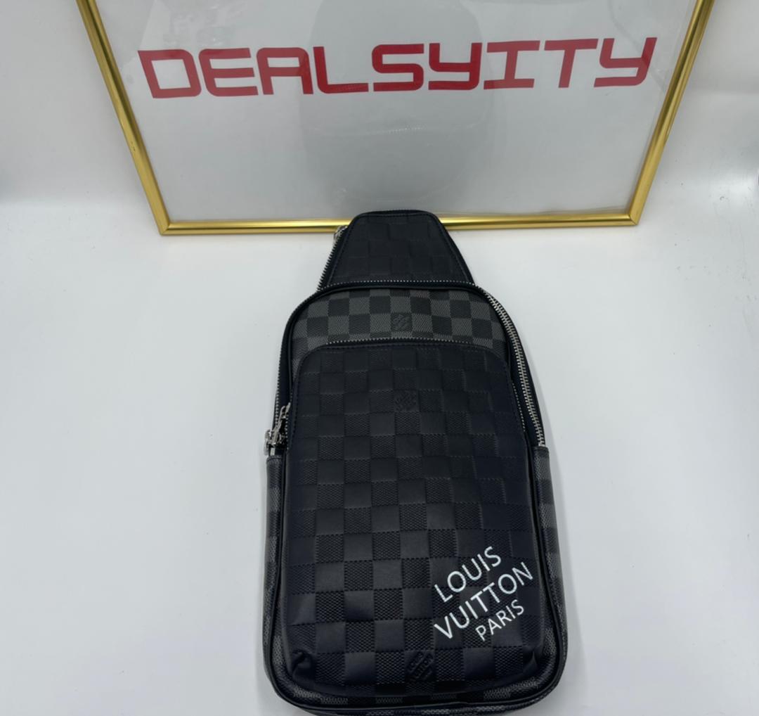 Louis Vuitton Avenue Slingbag 31Cm Black And Grey N40439