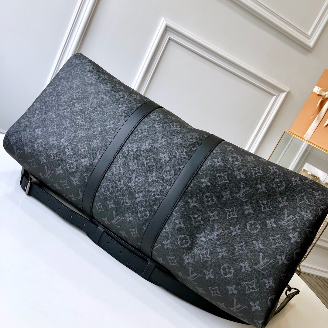 Louis Vuitton Keepall Bandouli Re 55 Monogram Eclipse 55cm M40605
