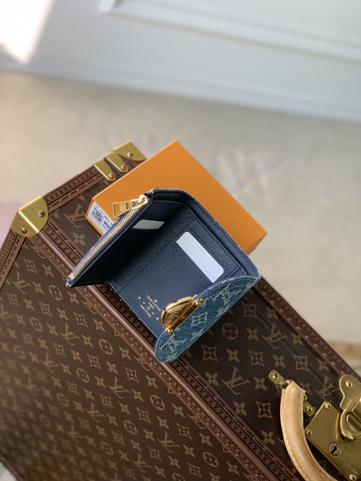 Louis Vuitton M82959 Victorine Wallet Denim Blue