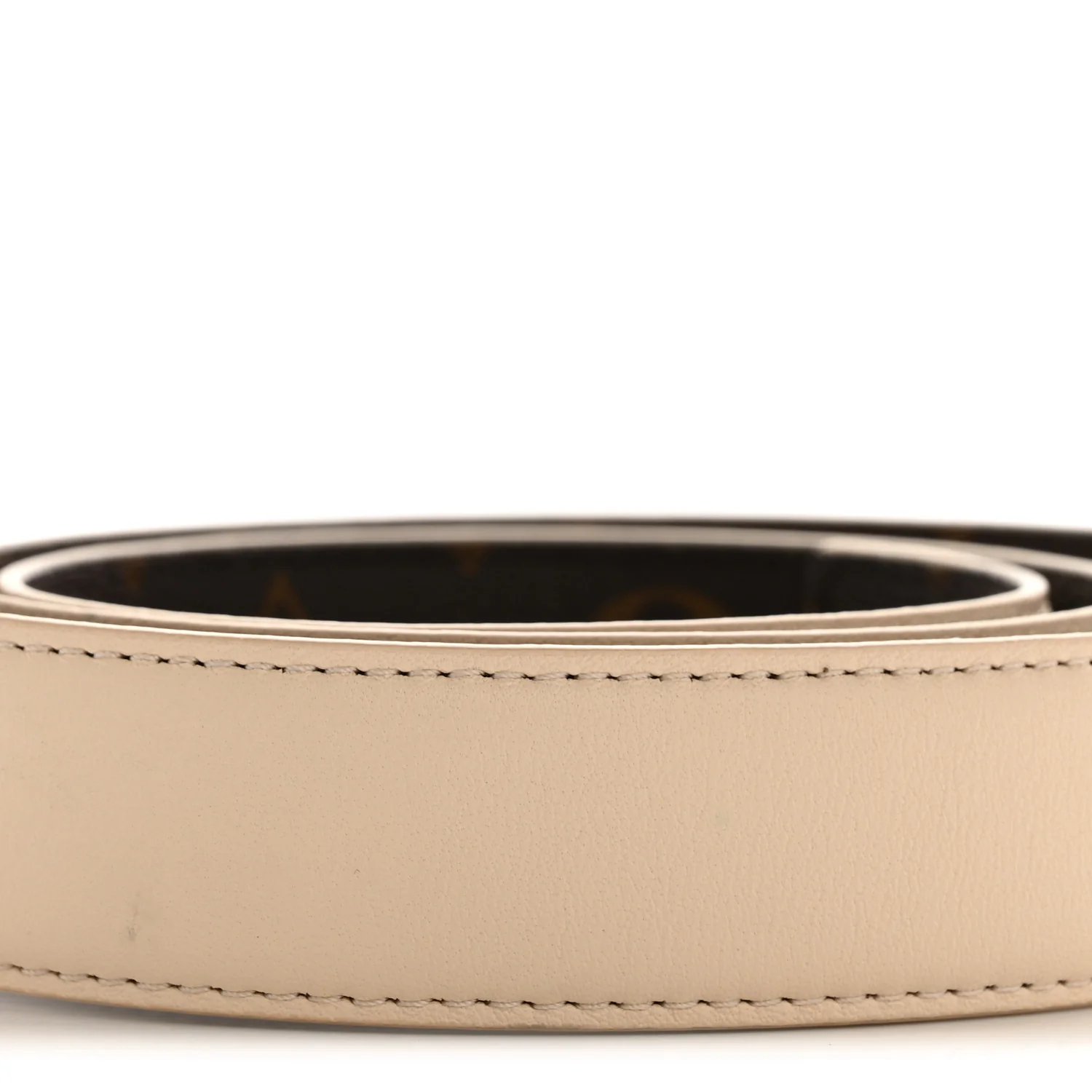 Monogram 30mm Pretty LV Reversible Belt 80 32 Beige