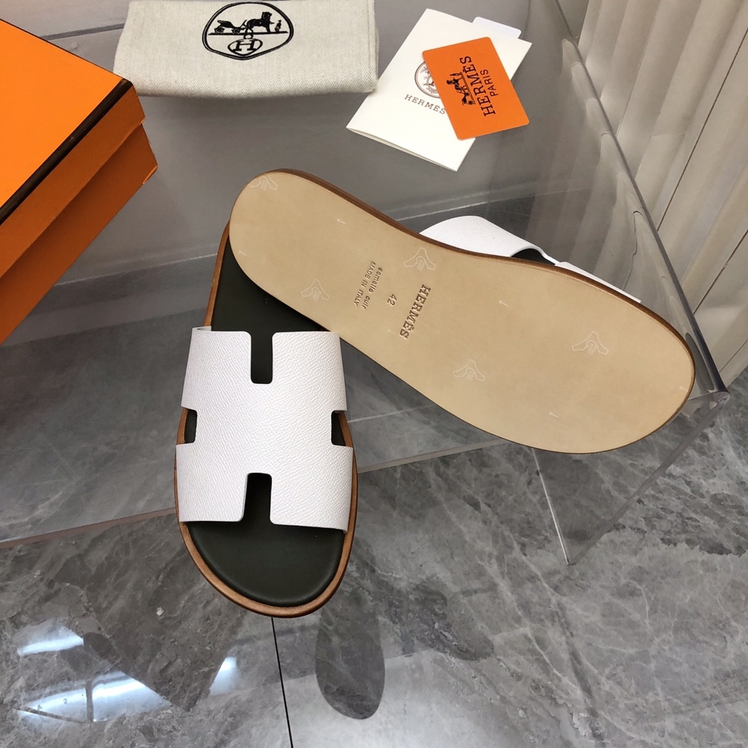 Hermes Izmir Sandal Beige Glaise