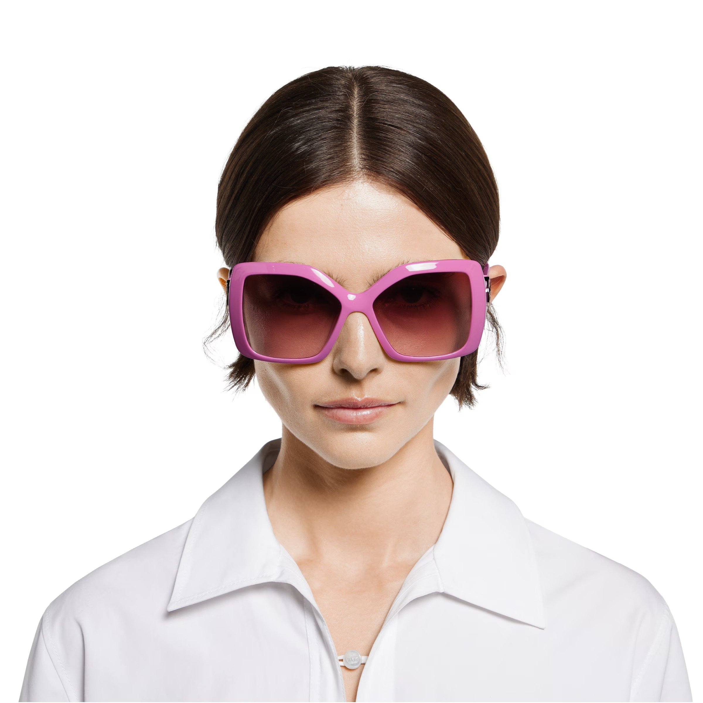 Gucci Pink Square Frame Sunglasses GG2015S