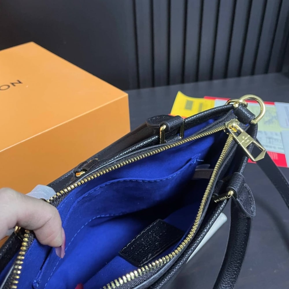 Louis Vuitton Trianon PM Monogram Empreinte Black 28Cm M46488
