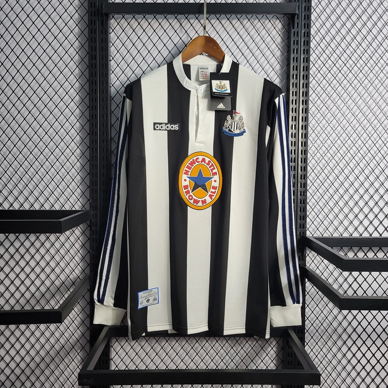 Retro 1995-97 Newcastle United Long Sleeve Home Football jersey retro