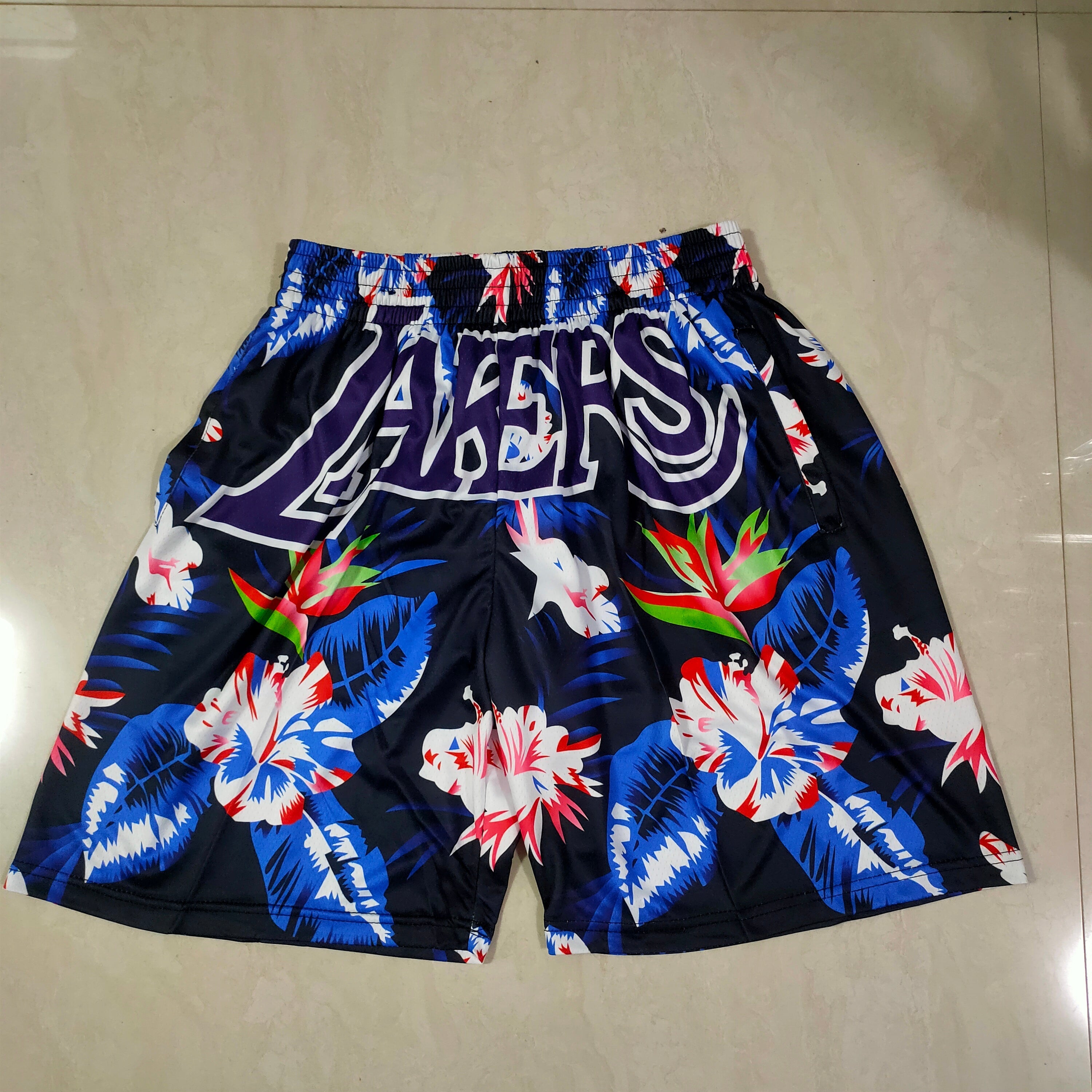 Los Angeles Lakers floral version mitchell&ness pocket pants