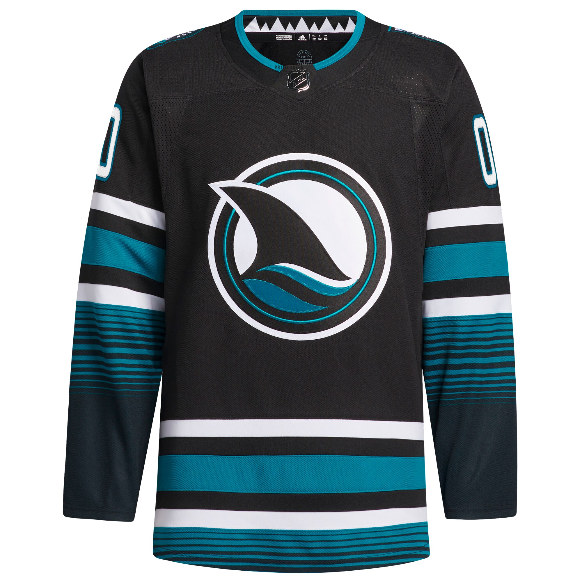 San Jose Sharks adidas Alternate Primegreen Authentic Custom Jersey – Black