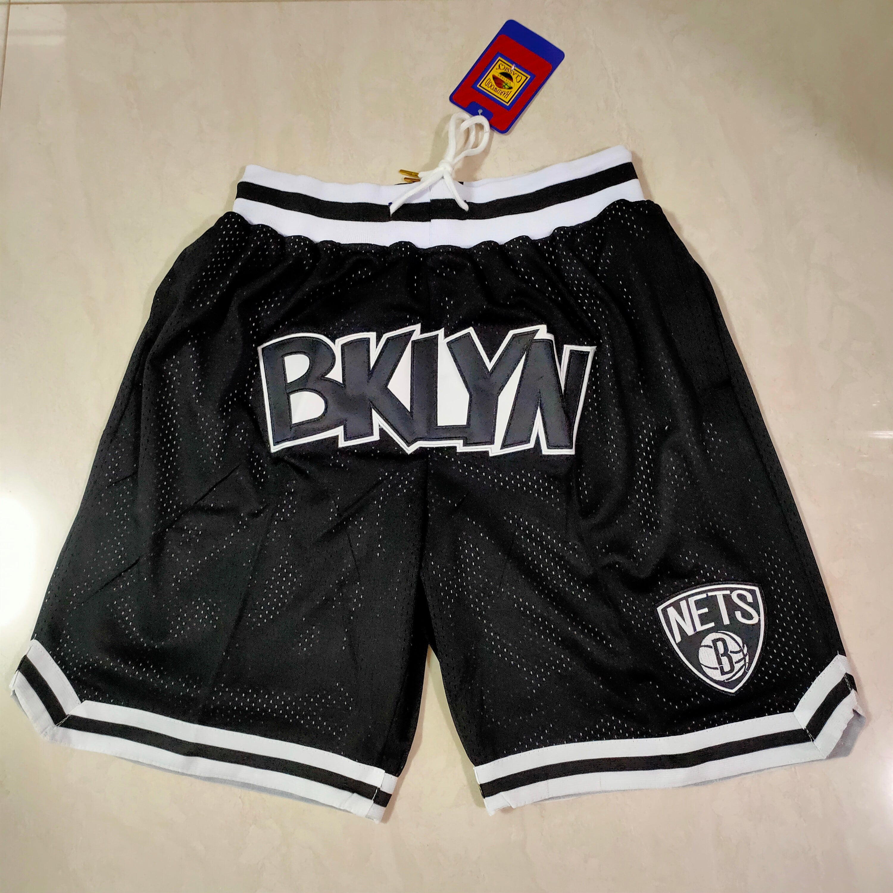Brooklyn Nets black pocket pants