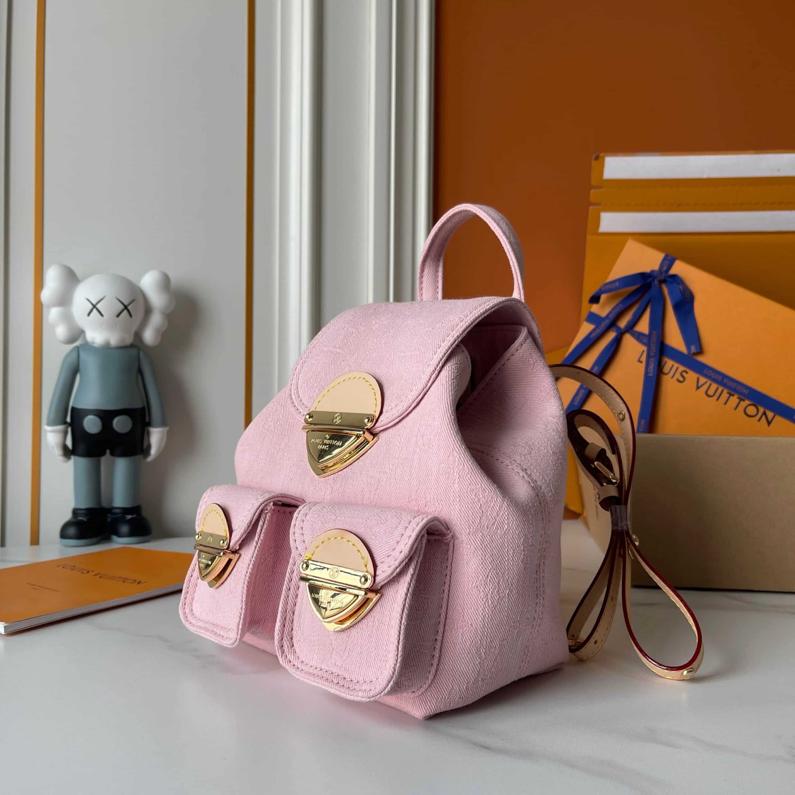 Louis Vuitton Venice Backpack Denim Pink 24Cm M13031