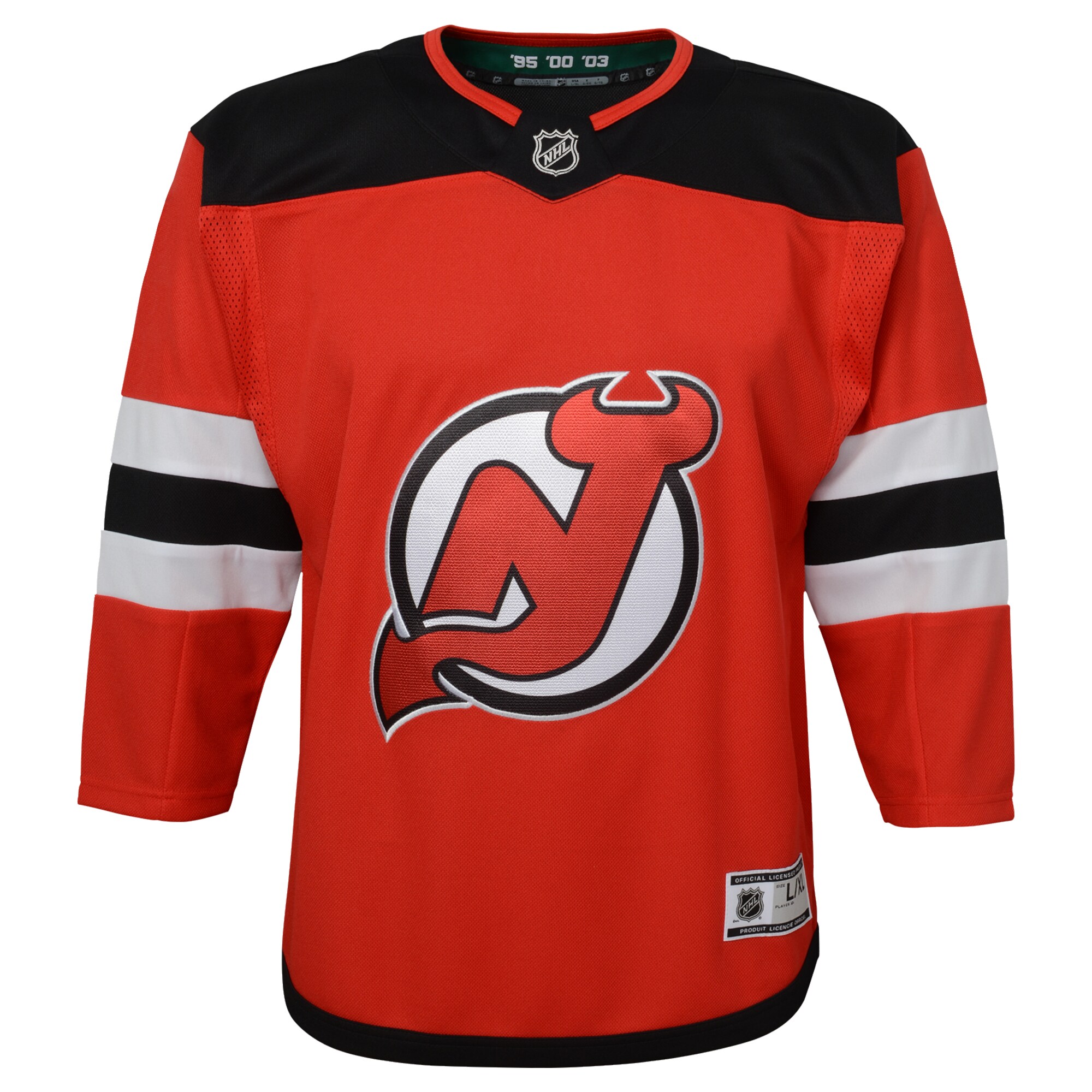 New Jersey Devils Youth Home Premier Blank Jersey – Red