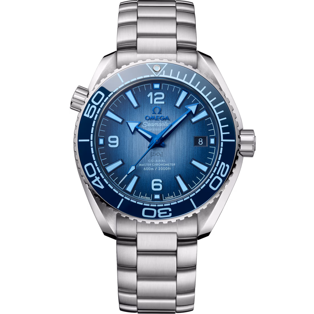 Omega Seamaster Planet Ocean 600M 39.5mm Blue Dial Stainless Steel Bracelet 215.30.40.20.03.002