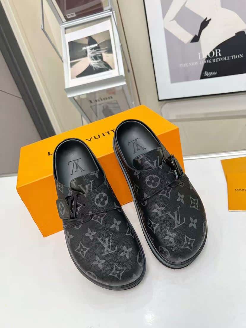 Louis Vuitton Lv Easy Mule Monogram Eclipse 1A8Wir