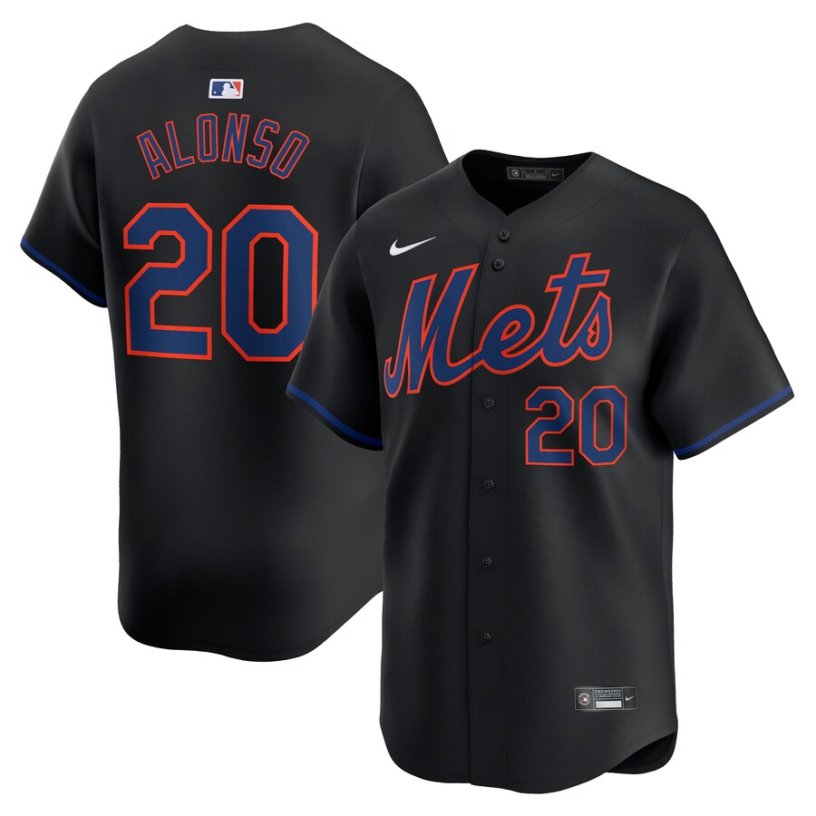 Pete Alonso New York Mets Alternate Limited Player Jersey  Black