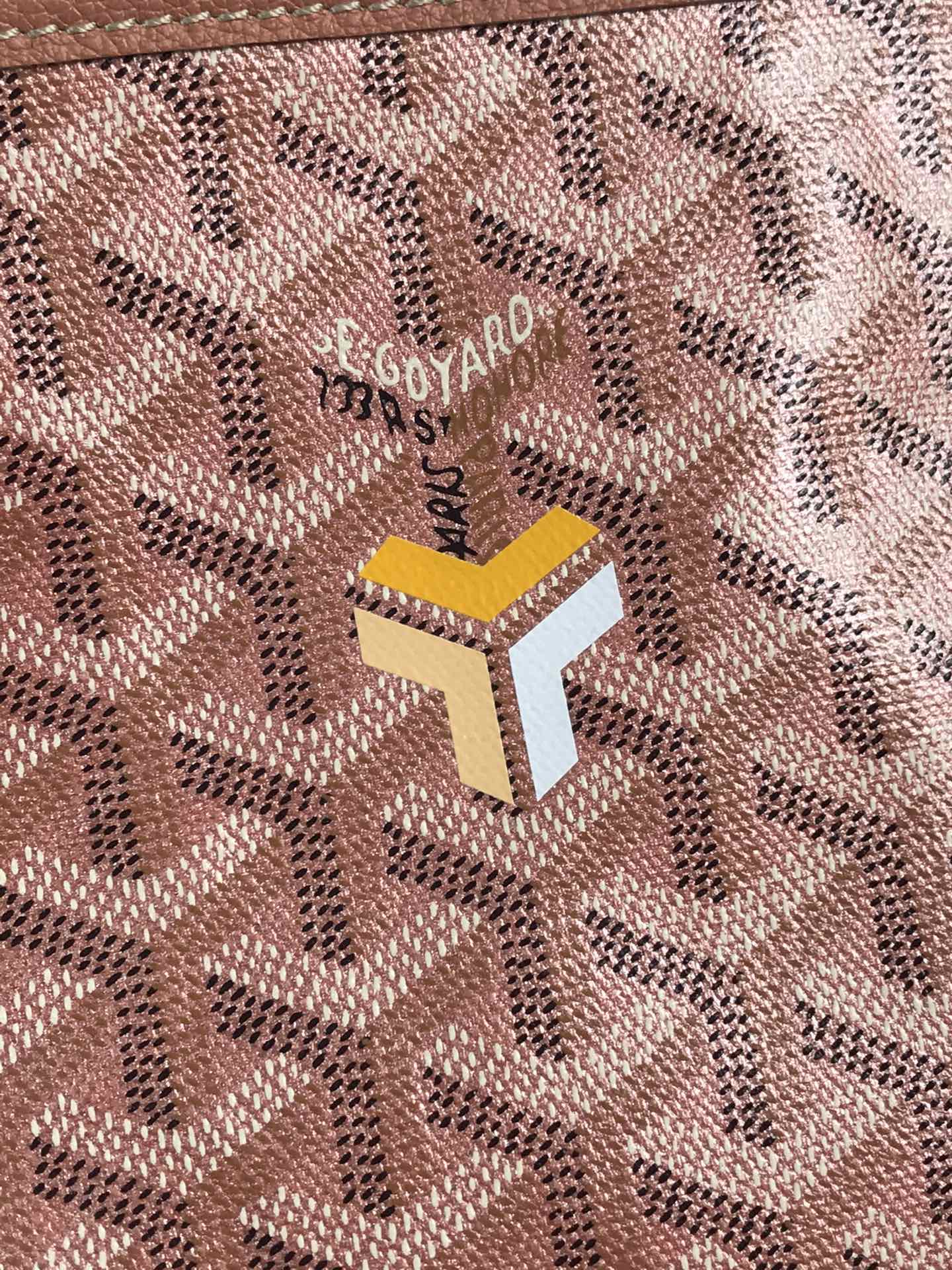 Goyard Saint Louis Pm 34cm Manhattan Pink Goyardine Canvas And Calfskin