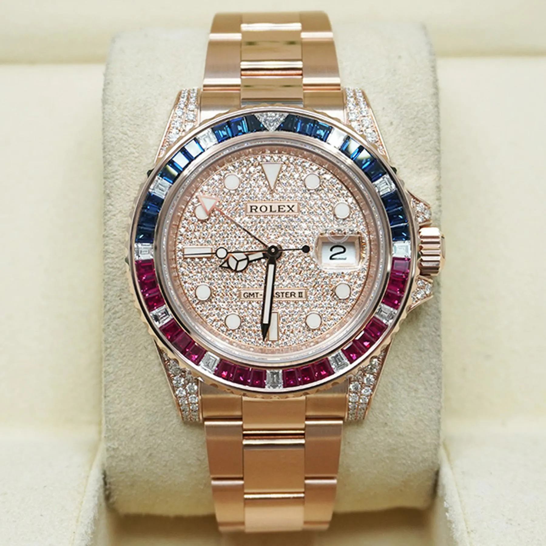 Rolex GMT-Master II 40mm 126755SARU-PAVE