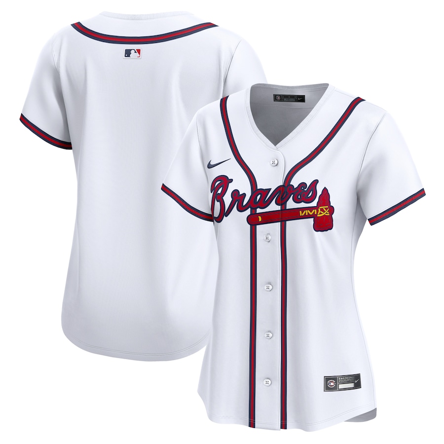 Atlanta Braves Women's Home Limited Jersey White