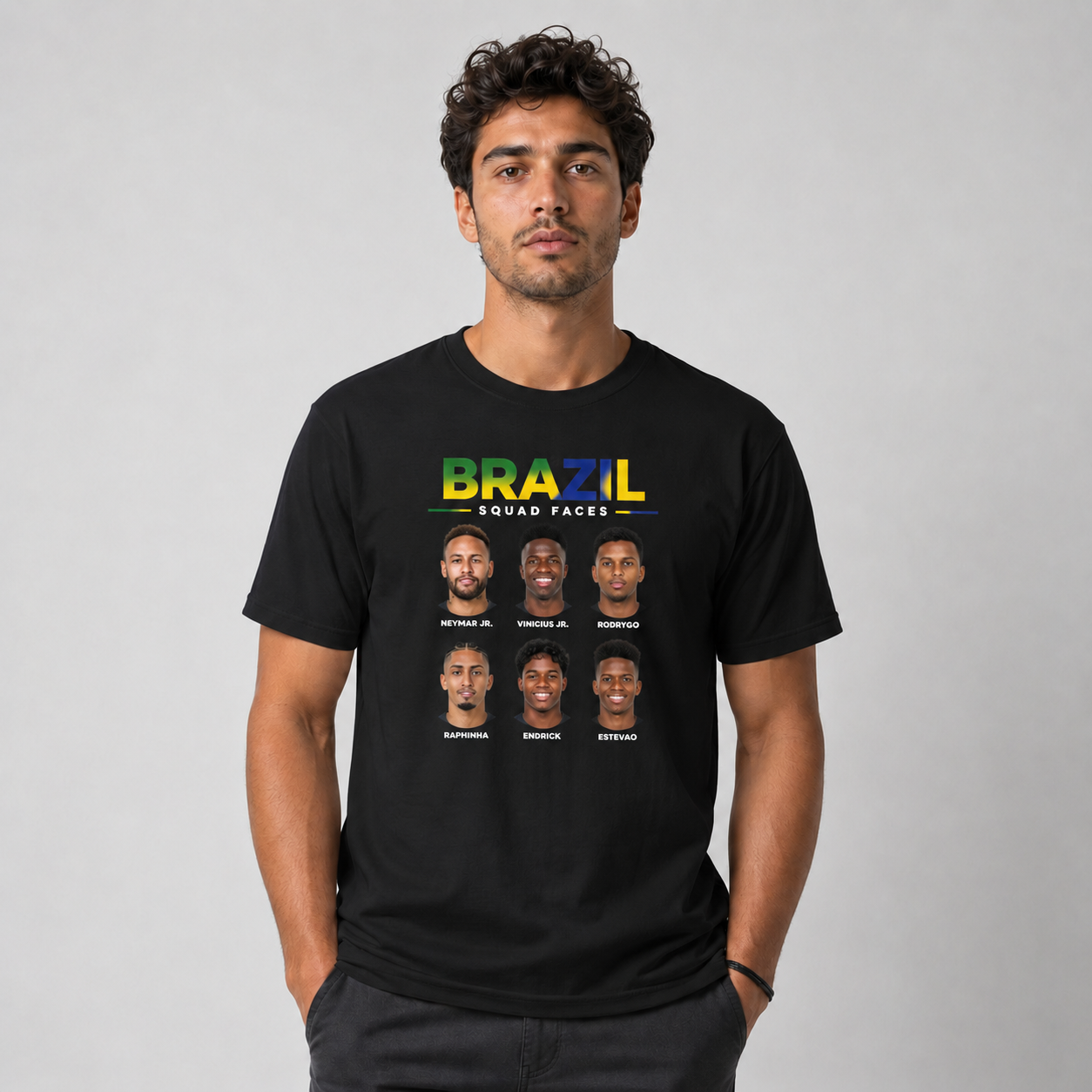 Brazilian Player Pure Cotton T-Shirt – Limited-Time Offer