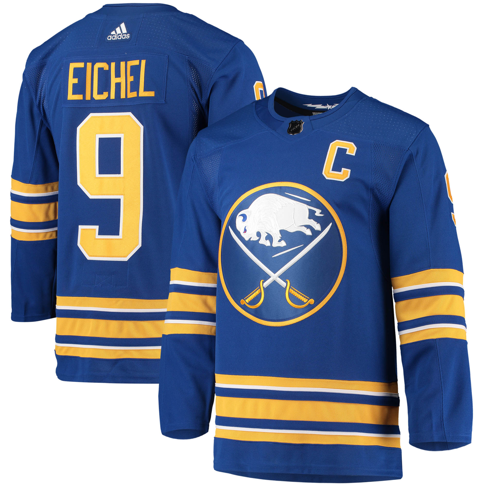 Jack Eichel Buffalo Sabres adidas Home Primegreen Authentic Player Jersey – Royal