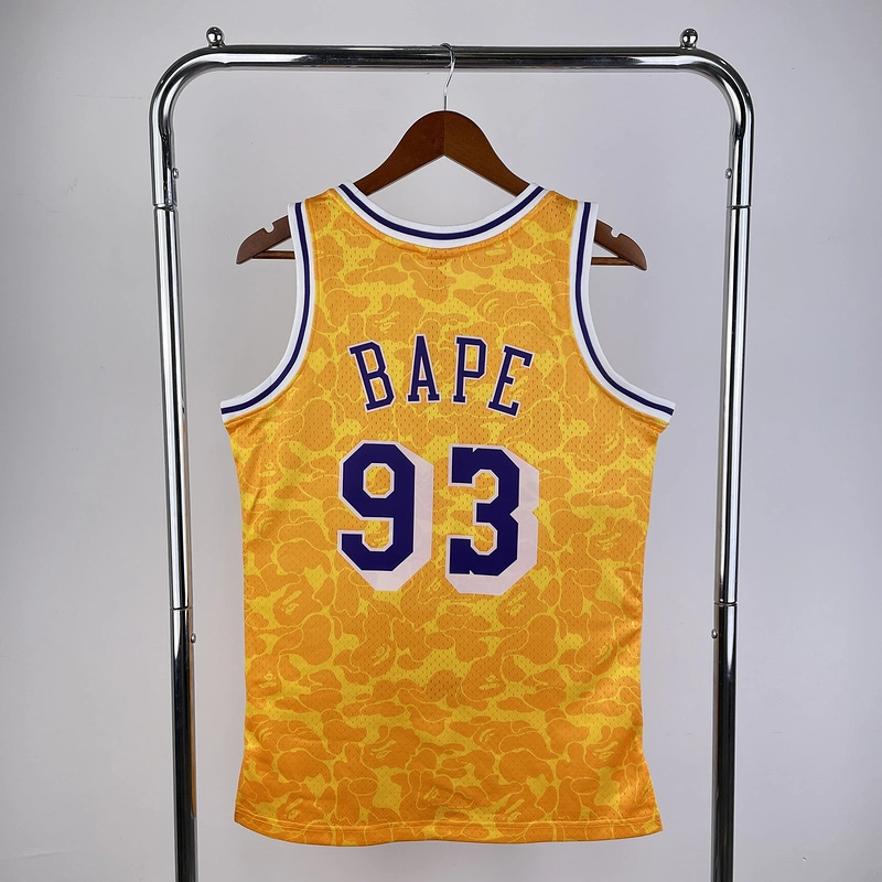 1996-97 NBA Lakers  93 BAPE Basketball Jersey