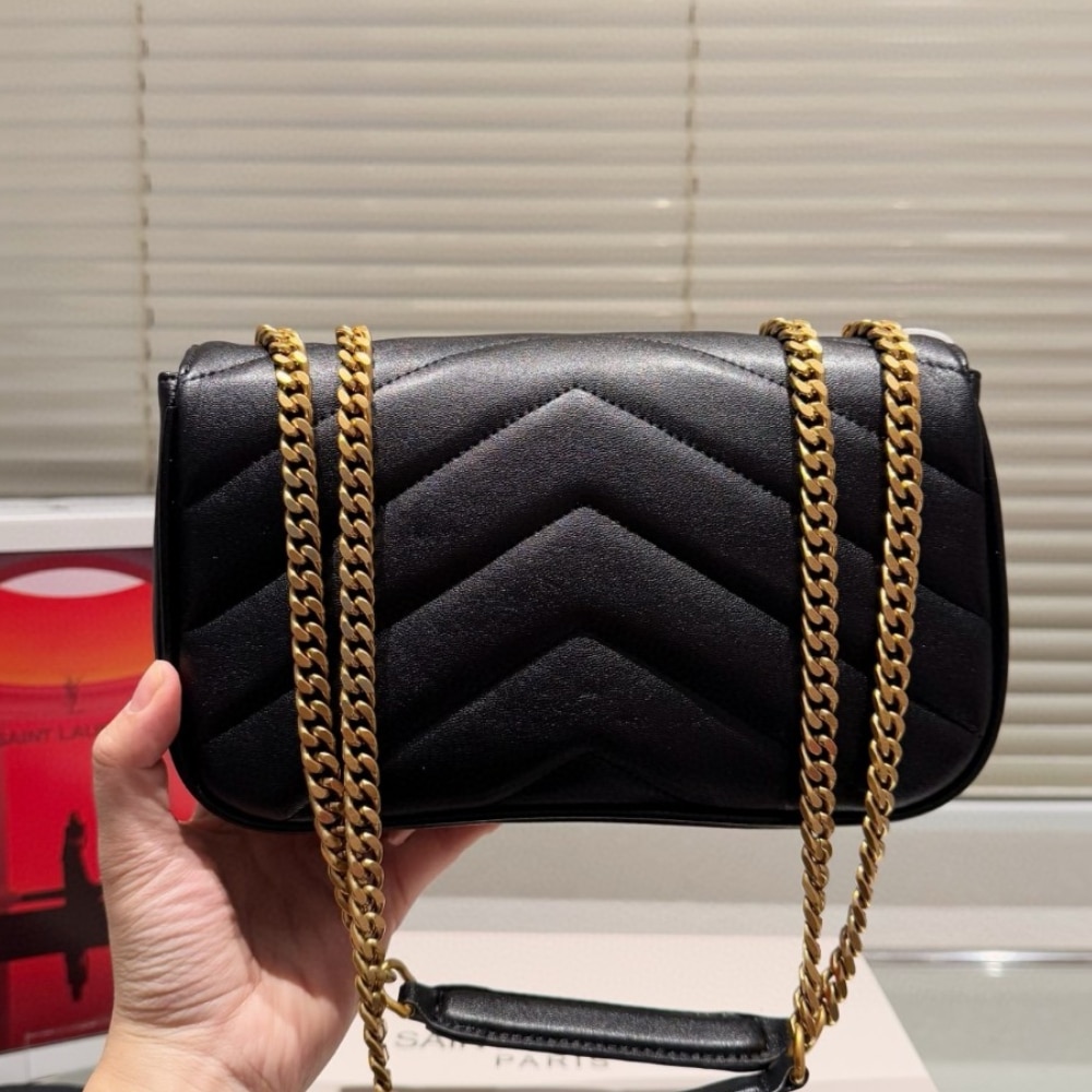 Saint Laurent Loulou Small In Matelassã‰ 24Cm