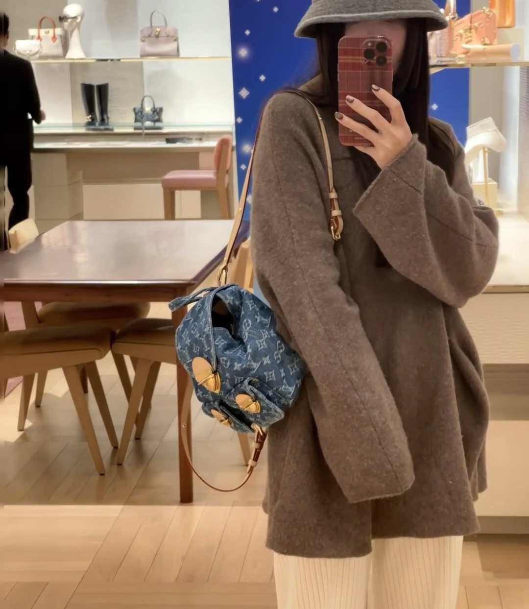 Louis Vuitton Backpack Venice Denim Blue 20Cm M46836