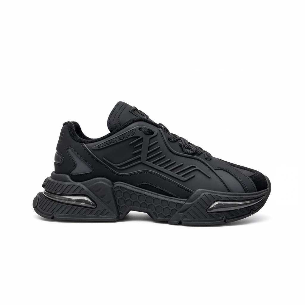 DOLCE & GABBANA MIXED-MATERIAL AIRMASTER SNEAKERS