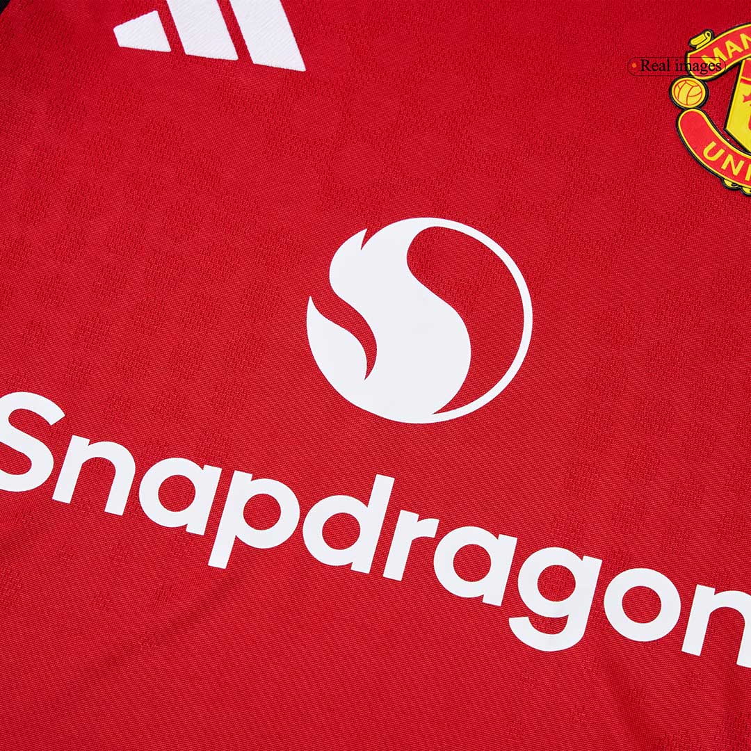 Manchester United Home Player Version Soccer Jersey 2025/26