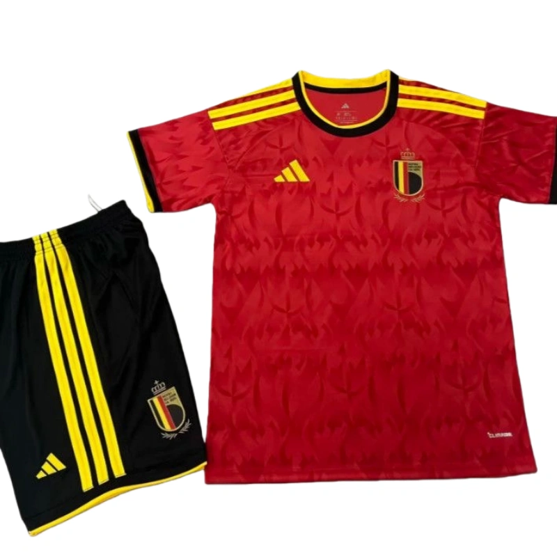 World Cup 2026 Belgium Team Home Football Jersey Kids - JerseyFun