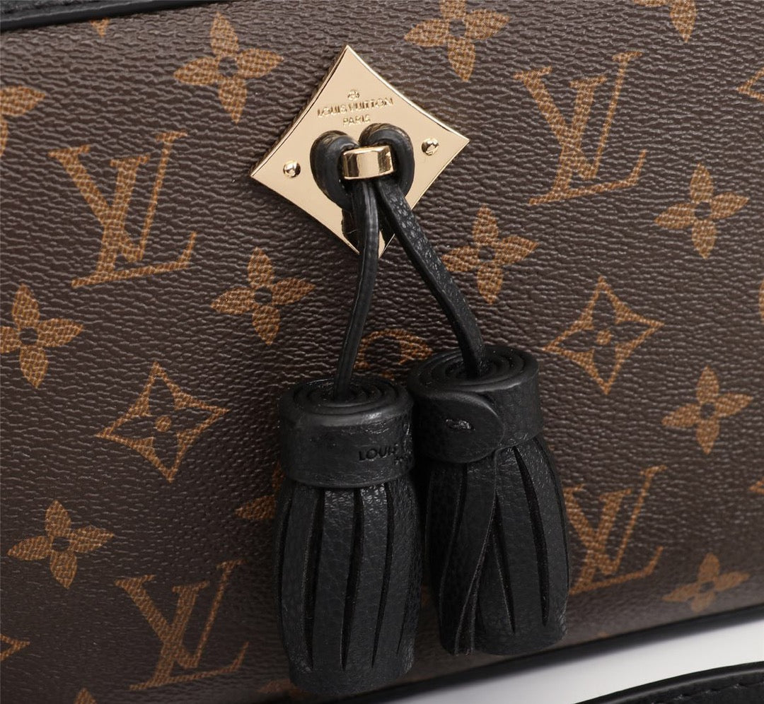 Louis Vuitton Saintong Monogram Canvas Black 22Cm