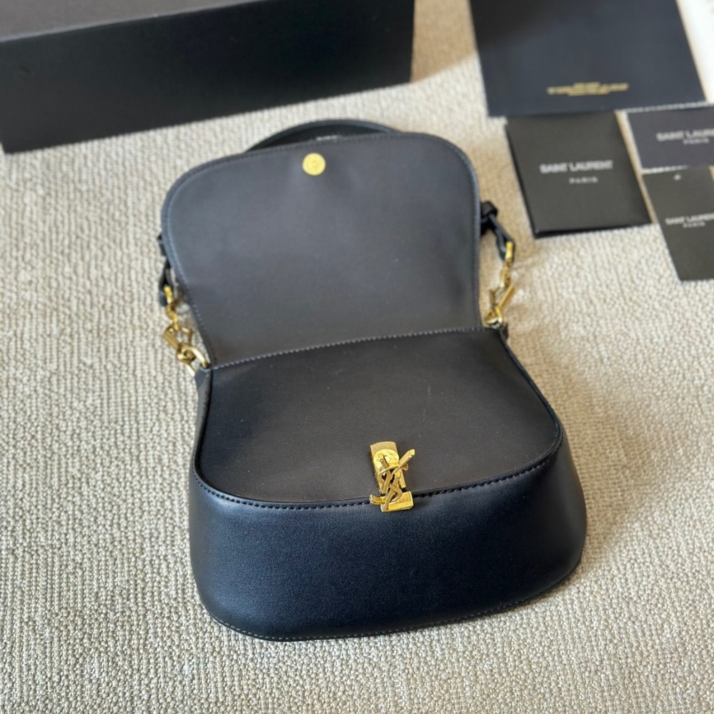 Saint Laurent Voltaire Top Handle In Box Black 20Cm