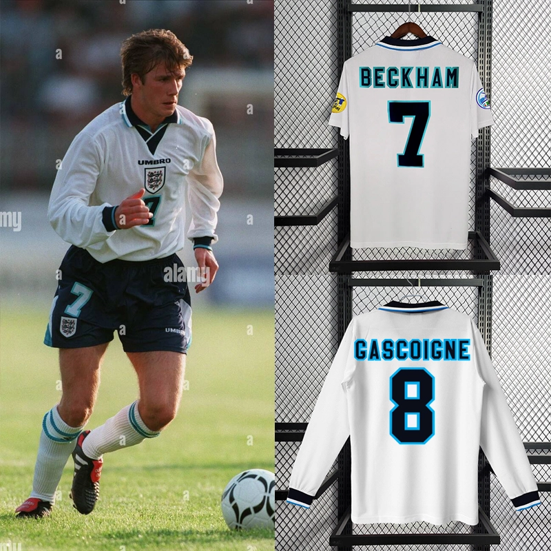 Retro England 1996 home SHEARER GASCOIGNE PEARCE CASCOIGNE Football jersey  retro
