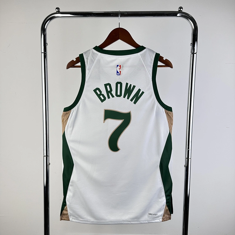 2024 NBA Boston Celtics 7 BROWN Basketball Jersey
