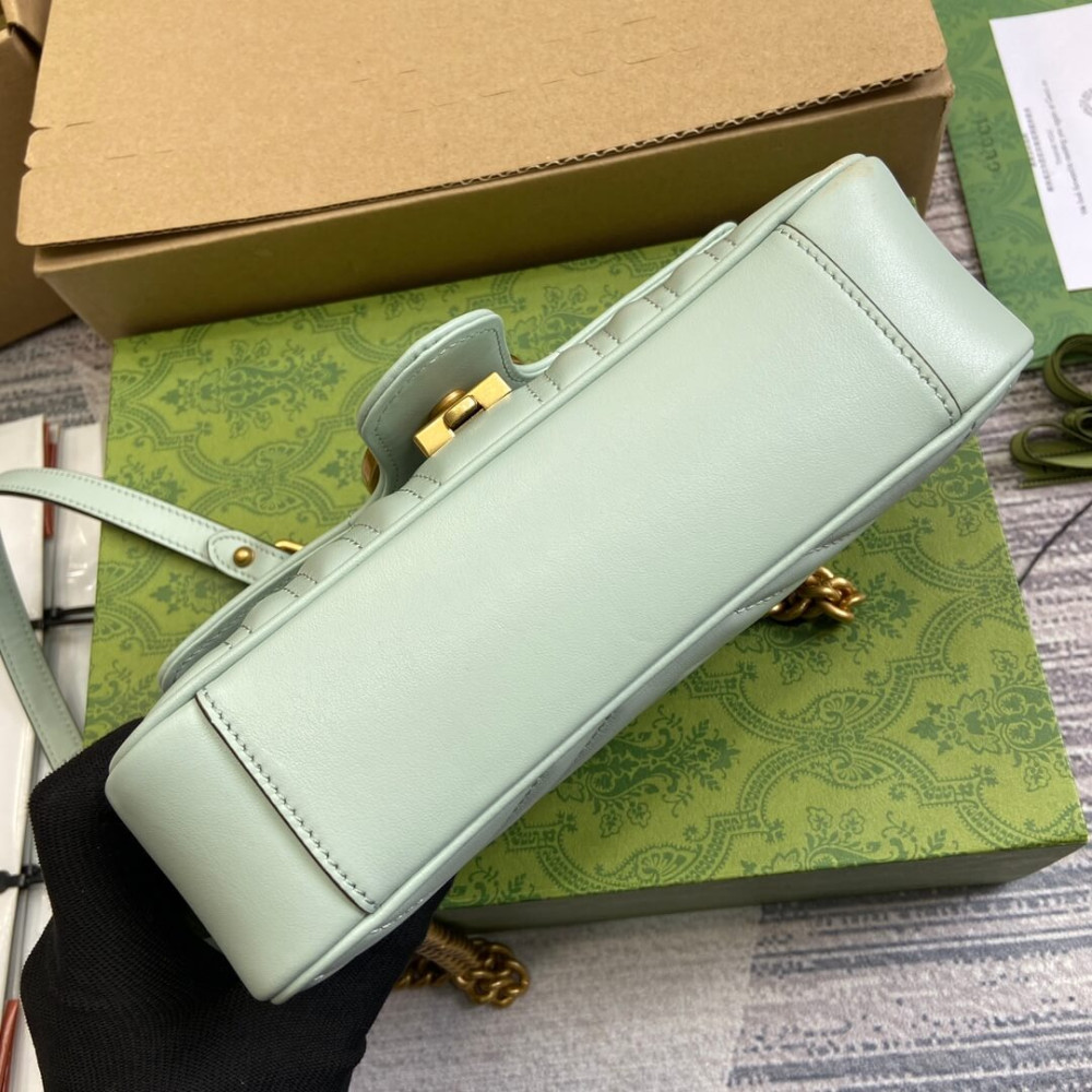 Gucci GG Marmont Matelasse Mini Bag Pale Green