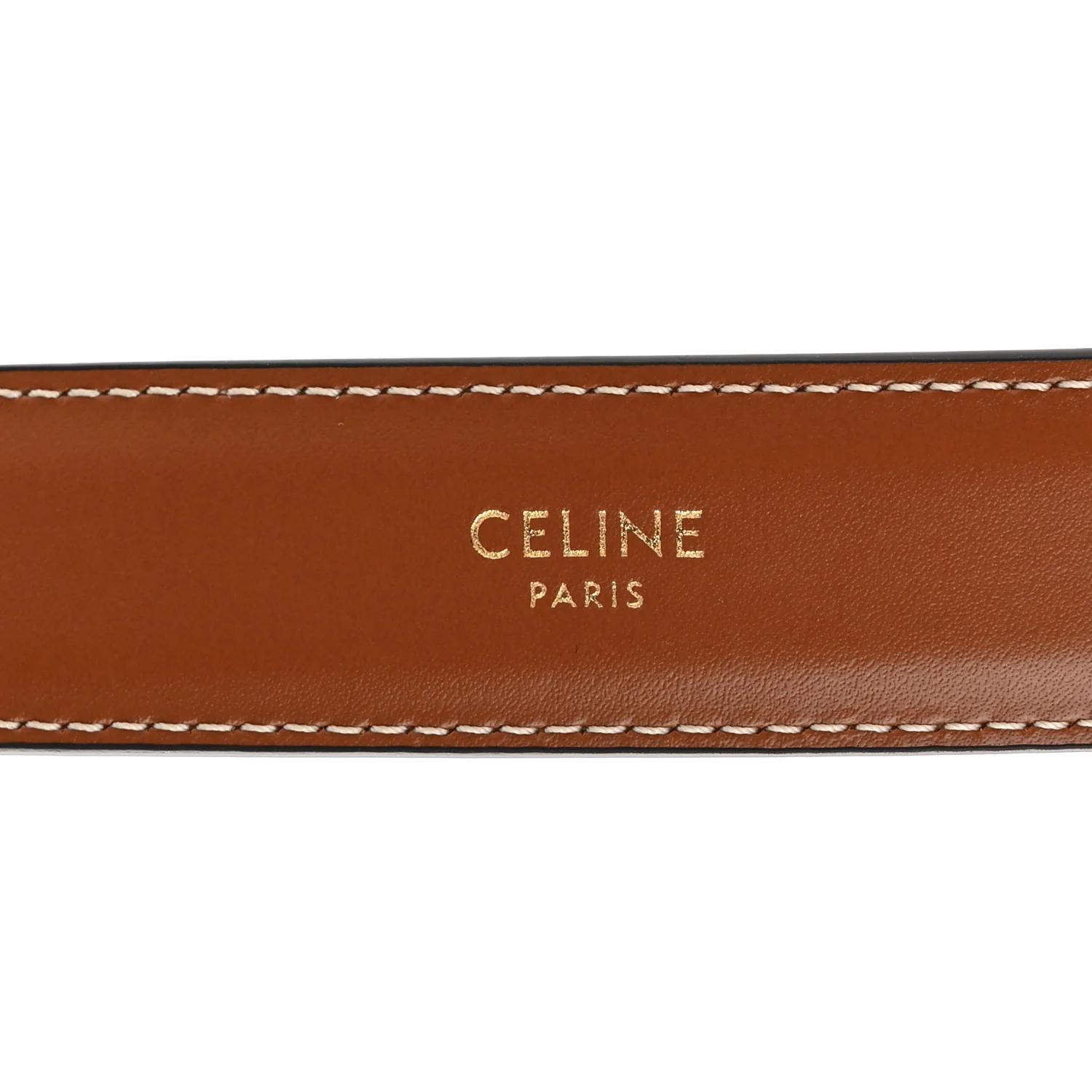 Natural Calfskin Medium 25mm Triomphe Belt 90 36 Tan
