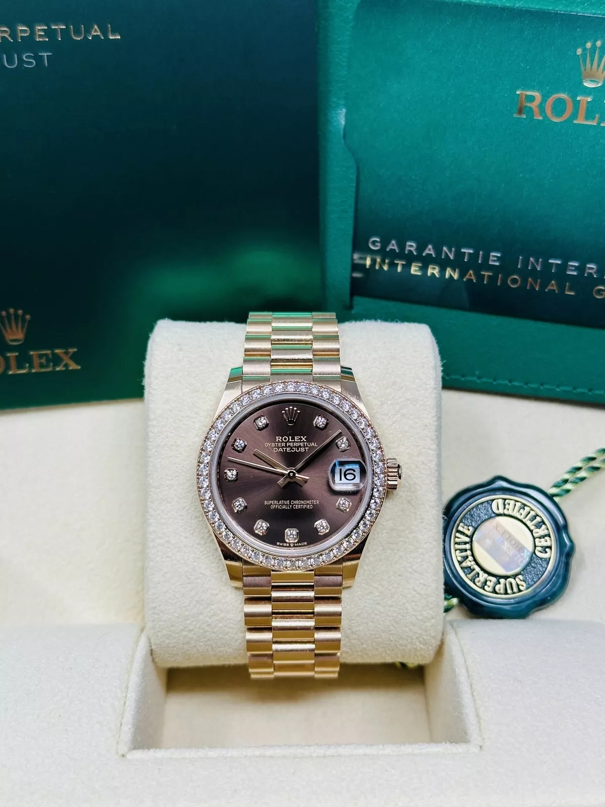 Rolex Datejust m278285RBR-0006 Chocolate Dial 31mm