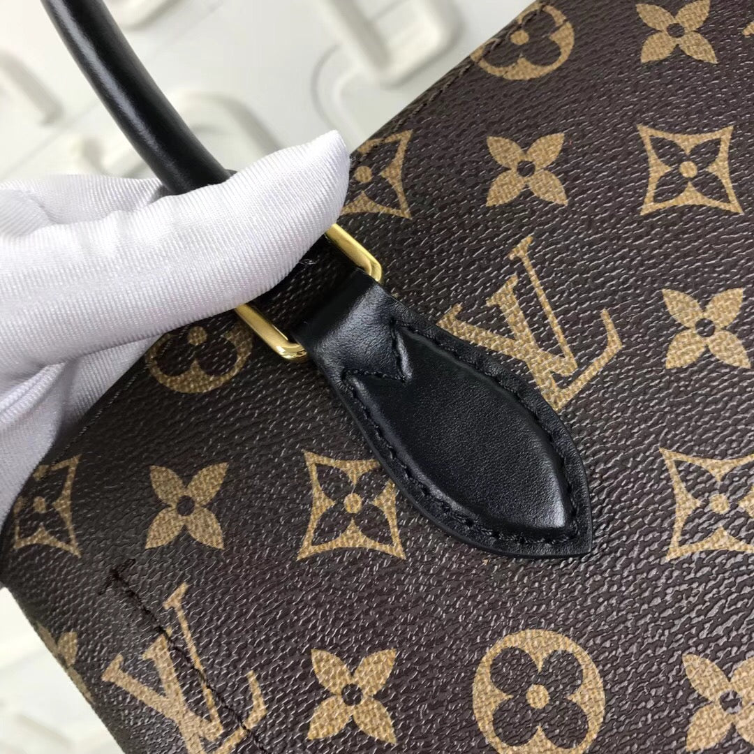 Louis Vuitton Flower Tote Bag 34Cm Brown M43550