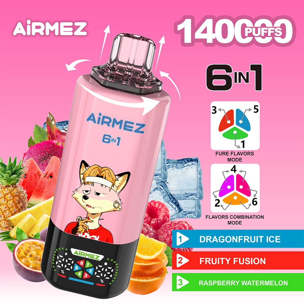 【New Arrive】Airmez 140000 Puffs 6in1 Disposable Vape