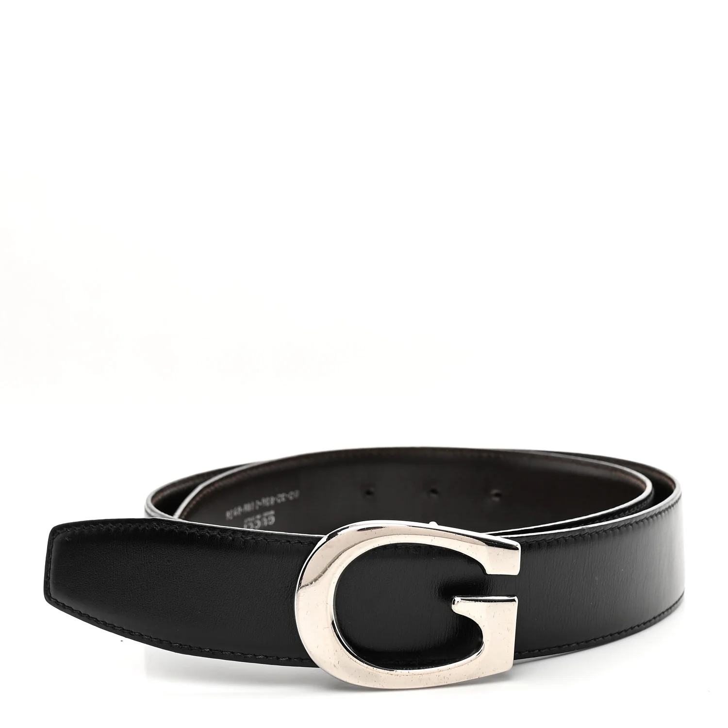 Calfskin G Logo Belt 80 32 Black