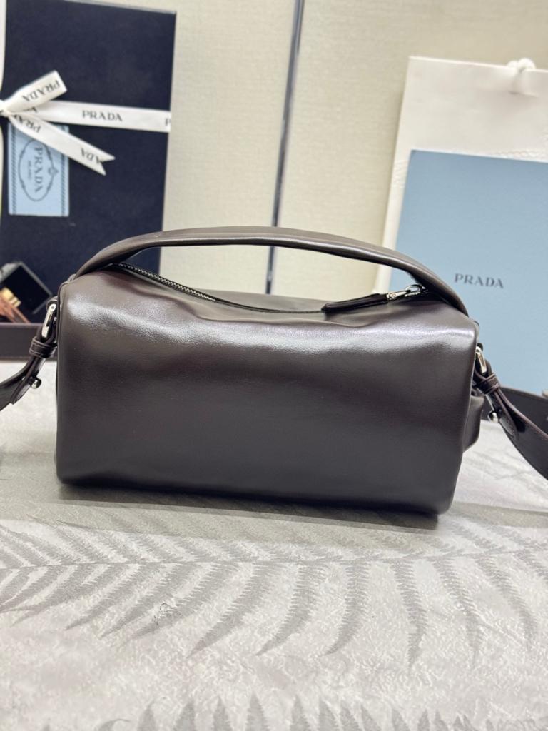 Prada Classic Leather Shoulder Bag 24cm