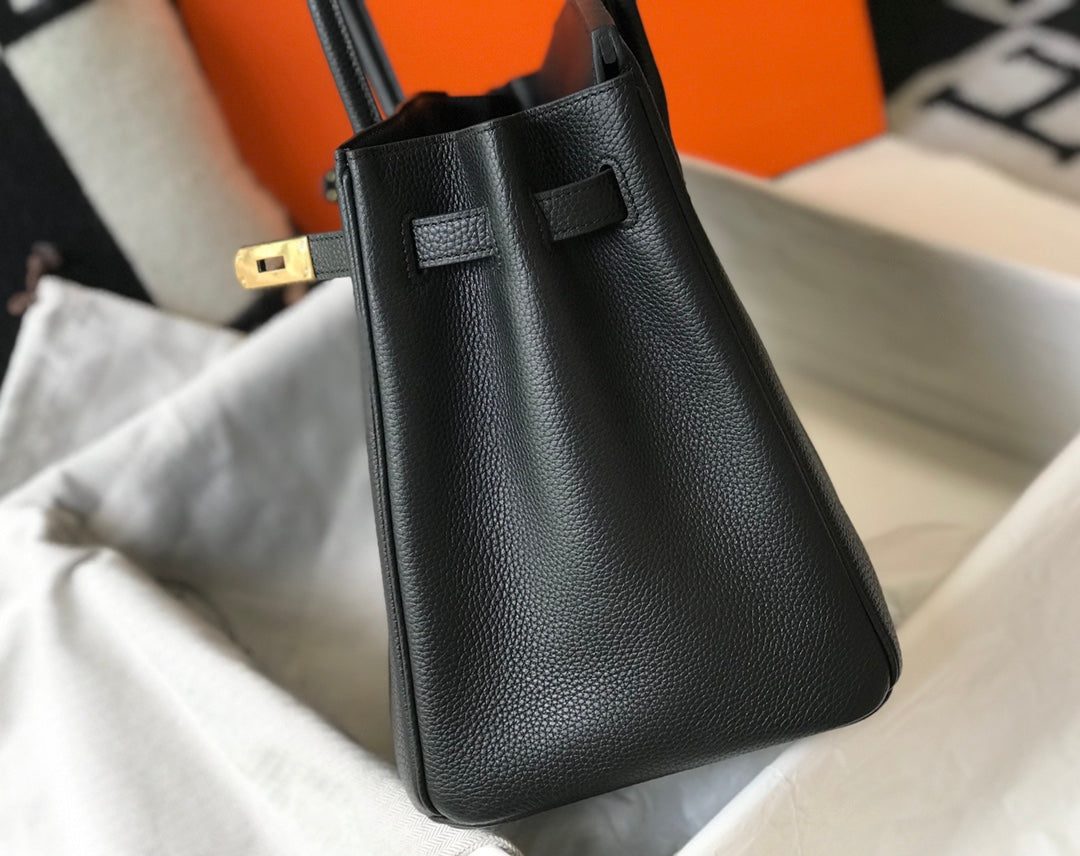 Hermes Birkin 35Cm Black Togo Leather Gold Hardware