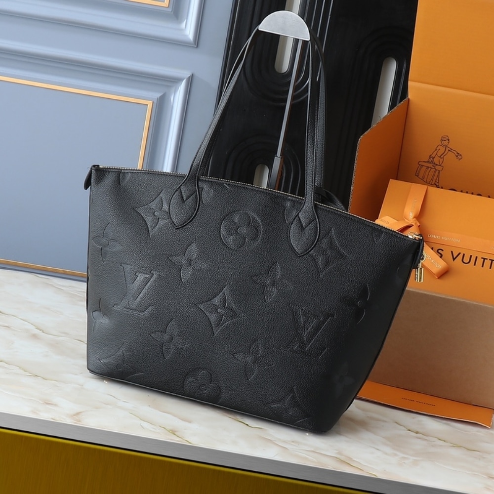 Louis Vuitton Travel Bag Monogram Empreinte Giant Black 34Cm M46357